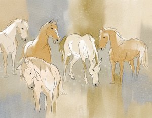 Graceful Horse Herd by Nikita Jariwala