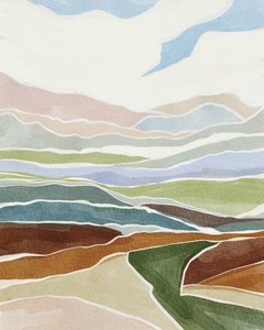 Layered Landscape Hues by Nikita Jariwala