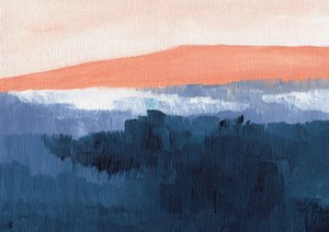 Misty Blue Mountains by Nikita Jariwala