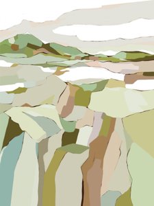 Serene Abstract Landscape