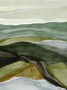Serene Green Landscape by Nikita Jariwala