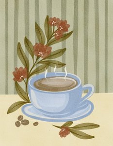 Steaming Coffee Bloom by Nikita Jariwala