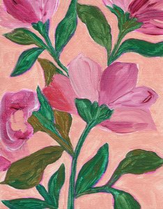 Vibrant Pink Blooms by Nikita Jariwala