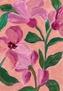 Vibrant Pink Blooms by Nikita Jariwala