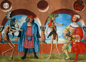 Death, Head of Government and Bourgeois of Bern from the Dance of Death Cycle by Albrecht Kauw by Niklaus Manuel