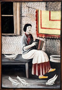 Sona Gorashvili Playing Accordion