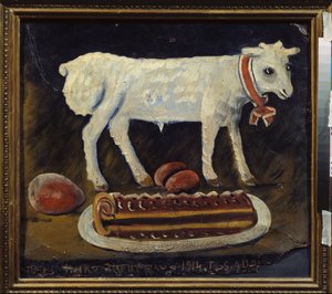 The Paschal Lamb (Still Life with Traditional Foods of the Liturgical Feast)