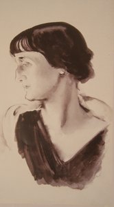 Portrait of the Poetess Anna Akhmatova by Nikolai Adrianovich Tyrsa