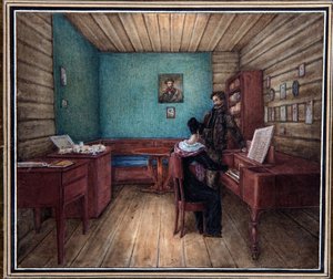 Count Serge Volkonsky with His Wife in the Peter Prison