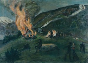 Midsummer Fire by Nikolai Astrup