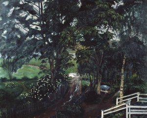 Rainy Atmosphere beneath the Trees at Jølster Parsonage