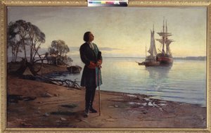 Here, a City Will Be Built. Tsar Peter the Great by Nikolai Florianovich Dobrovolsky