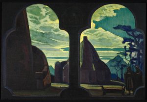 Stage Design for the Opera Tristan and Isolde by R. Wagner
