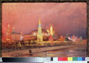 Illumination of the Moscow Kremlin by Nikolai Nikolaevich Gritsenko