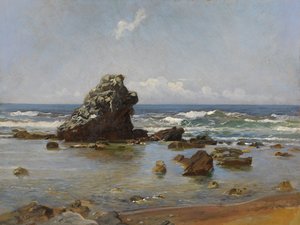 Bay in Livorno by Nikolai Nikolayevich Ge