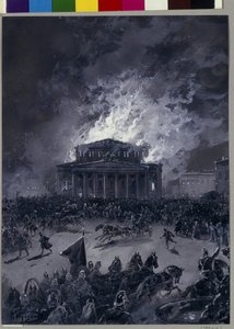 The Fire at the Bolshoi Theatre in Moscow on March 11, 1853