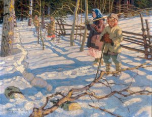 Children in the Snow