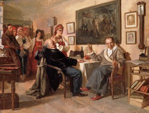 The Market. The Sale of Serfs by Nikolai Vasilievich Nevrev