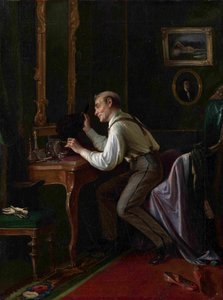 At the Dressing Table, 1872 by Nikolai Yakovlevich Gribkov