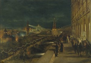 Illumination of Moscow on the occasion of the Coronation of Emperor Alexander III on 15th May 1883