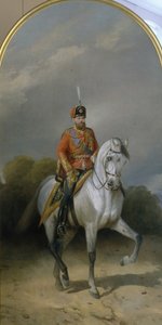 Portrait of the Emperor Alexander III in the Uniform of the Hussar Regiment of the Leib Guard, 1881 by Nikolai Yegorovich Sverchkov