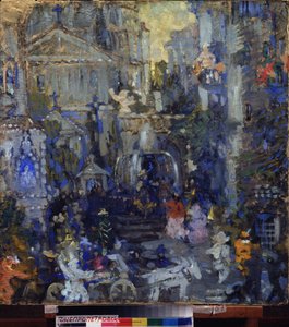 Stage Design for the Theatre Play The Masque of the Red Death by Edgar Allan Poe