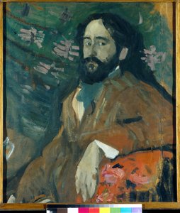 Portrait of the Painter Nikolay Milioti (1874-1962) - Painting by Nikolai Nikolayevich Sapounov (Oil on Cardboard) by Nikolaj Nikolaevic Sapunov