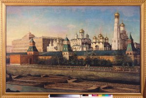 View of the Kremlin in Moscow by Nikolay Ivanovich Podklyuchnikov