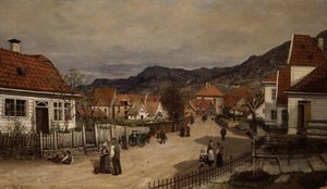 City Street with Everyday Life