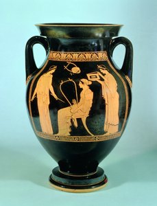 Attic red-figure amphora, 460-50 BC