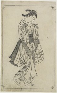 Courtesan Holding a Battledore