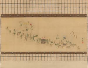Procession of Insects, 19th century by Nishiyama Kan