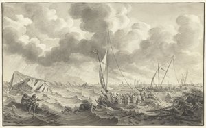 Dike Breach at Kampen, 1775 by Noach van der Meer (II)