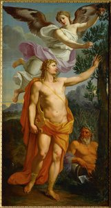 Apollo crowned by Victory