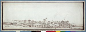 The Chateau de Vincennes, with chimneys smoking