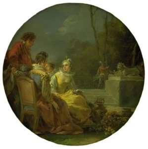 Figures in a Park by Noel Halle
