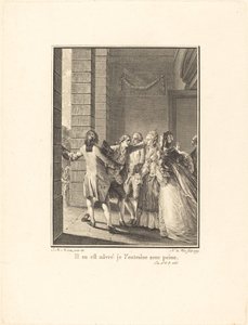 He is Shipwrecked, I Drag Him with Difficulty by Noël Le Mire after Jean Michel Moreau