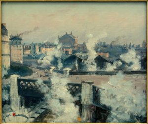 The Europe Bridge and the Saint-Lazare Station