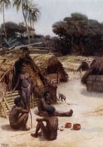 A Village in Santo, New Hebrides by Norman Hardy