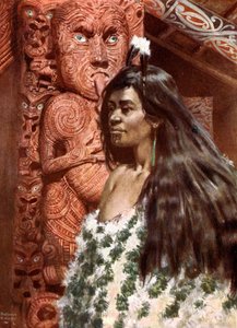 Maori Girl: New Zealand by Norman Hardy