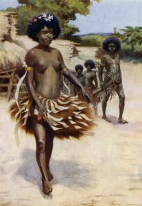 Off to the Dubu Dance, British New Guinea by Norman Hardy