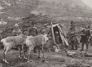 A Lapp Family by Norwegian Photographer