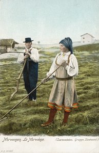 Group of peasants, Setesdal, Norway