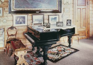 Interior of the living room in the house of Edvard Grieg