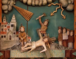 Jesus Being Nailed to the Cross (detail)