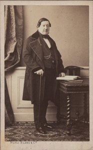 Portrait of the composer Gioachino Antonio Rossini 1792-1868 by Numa Blanc