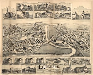Lonsdale, Rhode Island, 1888 by O.H. Bailey and Co.