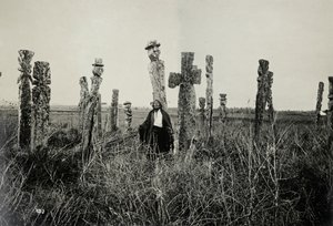Prayer in the Cemetery, Araucano, Chile