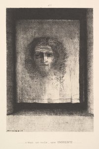 A Veil, a Printed Image by Odilon Redon
