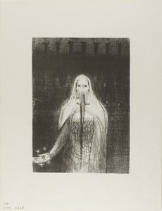 And He Had in His Right Hand Seven Stars; and Out of His Mouth Went a Sharp Two-Edged Sword, Plate 1 of 12 by Odilon Redon